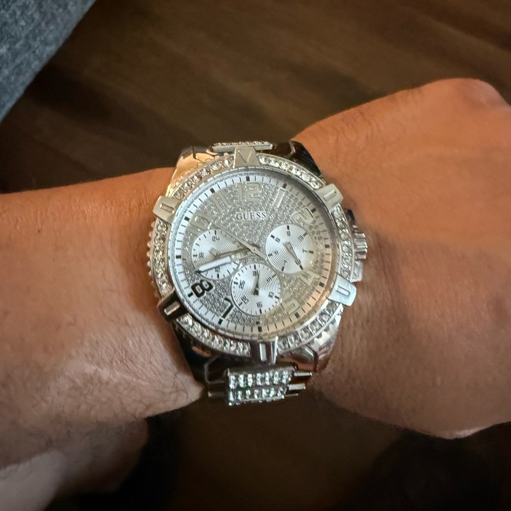 Guess Silver Chronograph Men's Watch